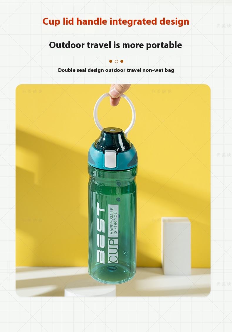 Convenient Outdoor Fitness Sports Water Bottles New Plastic Gym Direct Drinking Logo for Children Camping Boiling Water