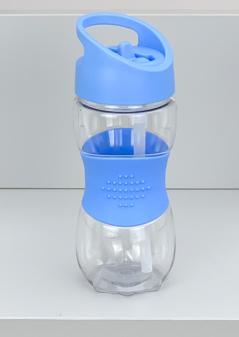 15oz BPA-Free PC Plastic Sport Water Bottles with Straw New Design for Kids Camping