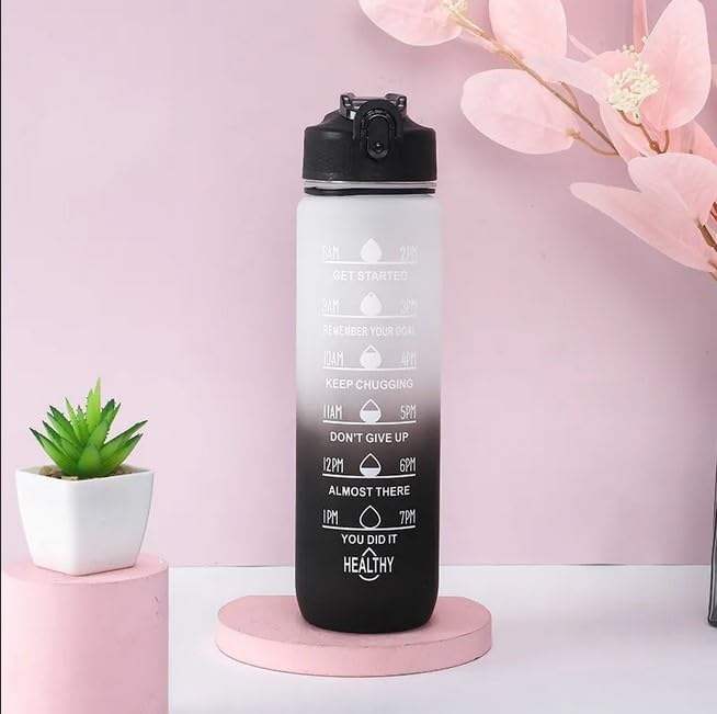 1000ml Fitness Motivational Water Bottles Adult Drinkware for Presentations