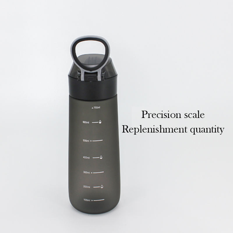 Portable BPA-Free Plastic Gym Sport Water Bottles with Soft Straw Matt Color for Outdoor Camping and Boiling Water