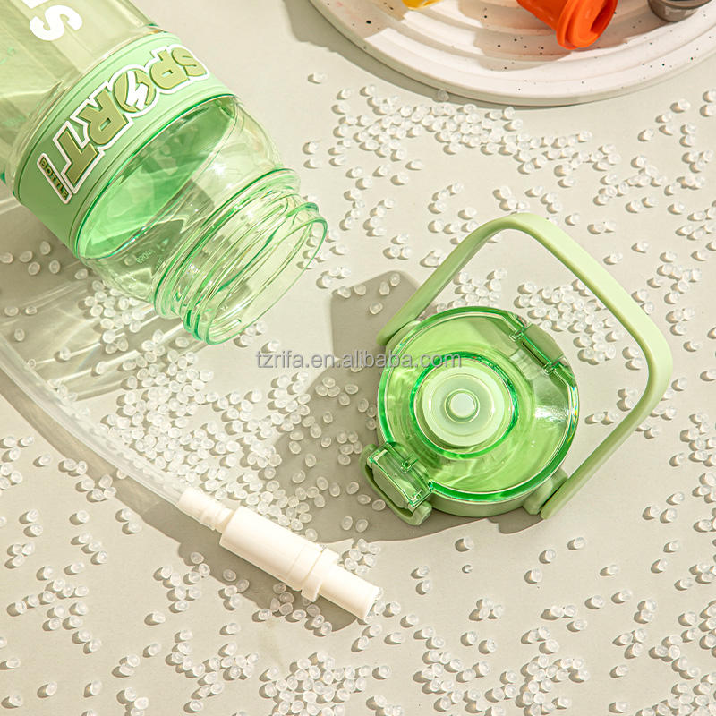 Wholesale 800ml Eco-Friendly BPA-Free Plastic Drinkware Custom Motivational Gym Sport Water Bottle Reusable