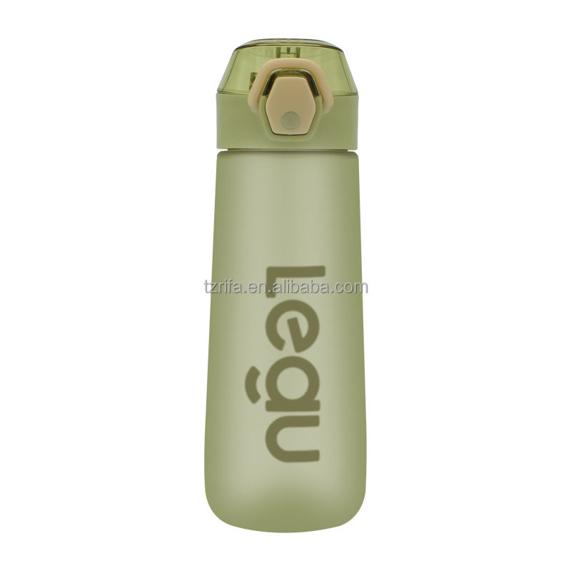 BPA-Free Frosted Straw Plastic Cup with Handle for Students Direct Drinking Water Bottles