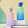 1000ML Gradient Portable Gym Girls Water Bottle with Handle Leakproof Colorful Plastic for Boiling Water for Camping