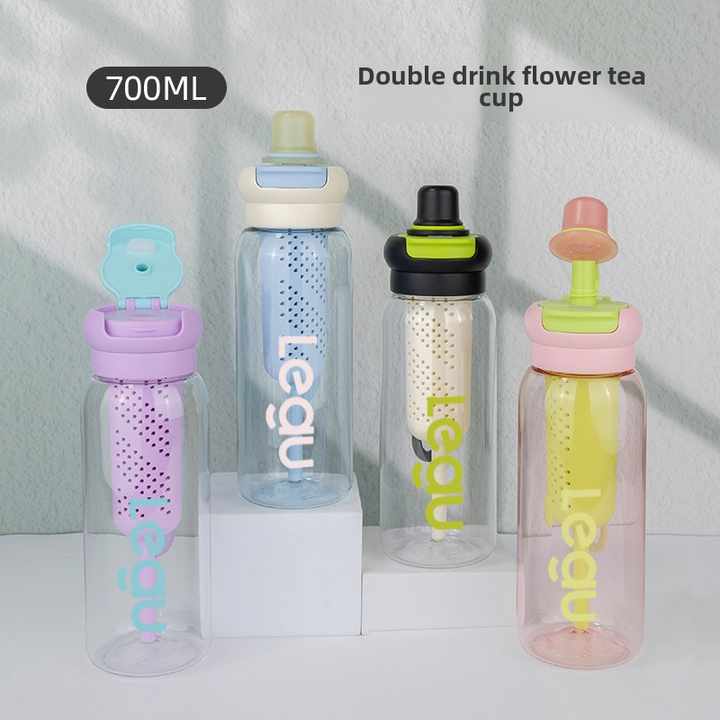 Large-Capacity Tritan Sports Straw Cup for Boys Girls Cute Outdoor Gym Logo Direct Drinking Scented Tea Coffee Water Bottles