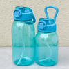 Wholesale 1500ML Colorful Side Handle Gym Sport Water Bottles Wide Mouth Plastic with Straw for Presents