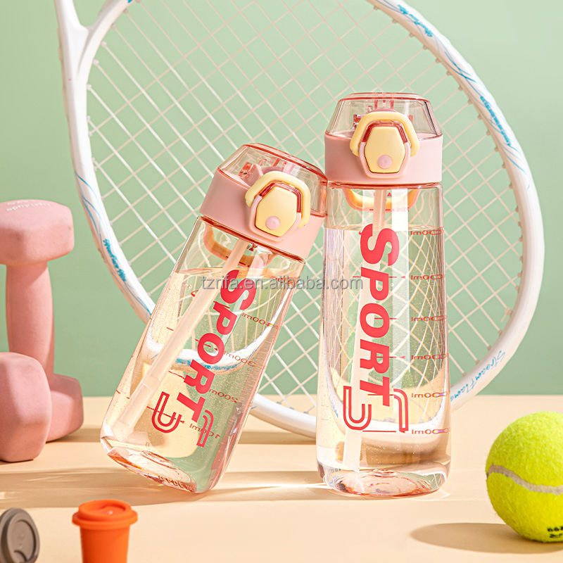 High Color Value Portable Large Capacity Direct Drinking Sports Water Bottle Female Students Children Friendly for Tours Sports