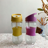 400ml High-Appearance Candy Color Non-Slip Straw Cup High Temperature Resistant Plastic with Handle for Direct Drinking