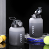 Custom Logo BPA-Free Sports Water Bottles with Wide Mouth Lid Direct Drinking and for Boiling Water for Camping