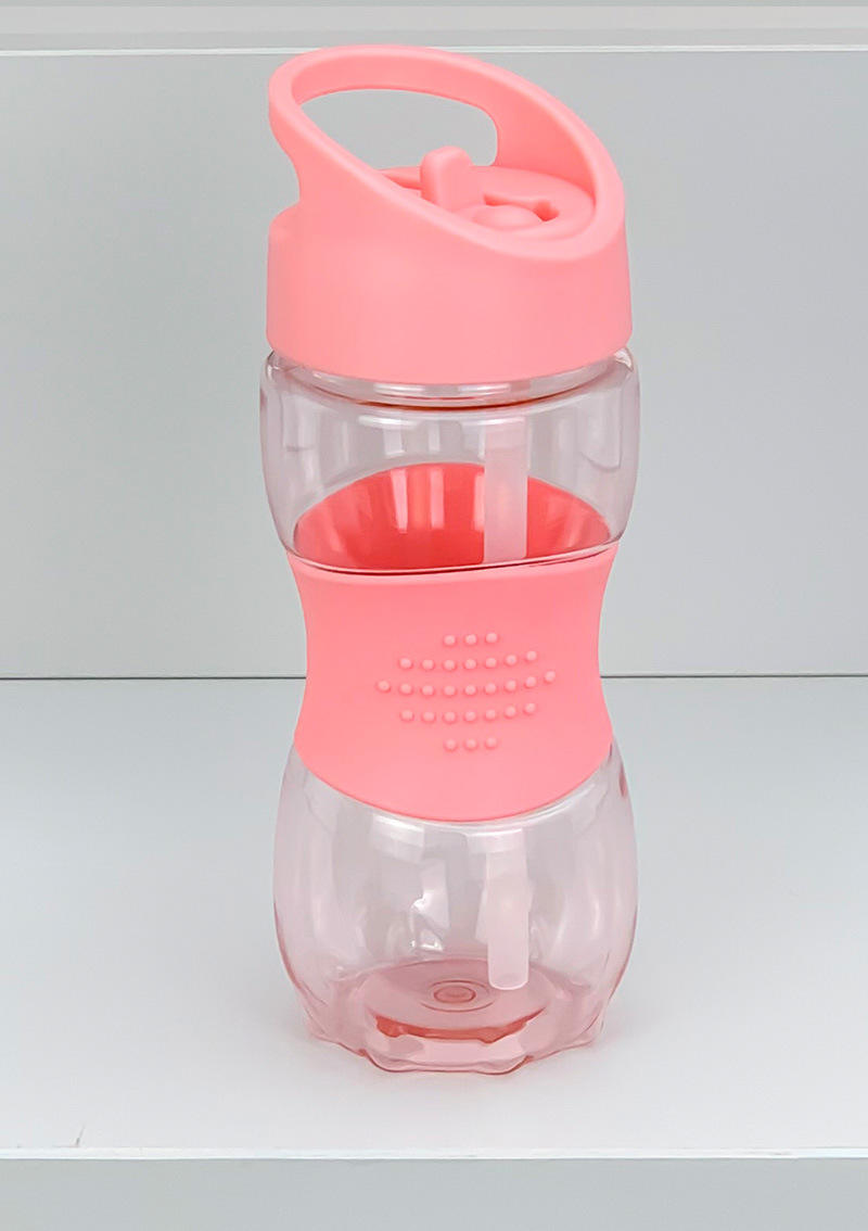 420ML BPA-Free Custom Logo Tritan Kids Water Bottle with Silicone Sleeve and Straw for Camping and Boiling Water