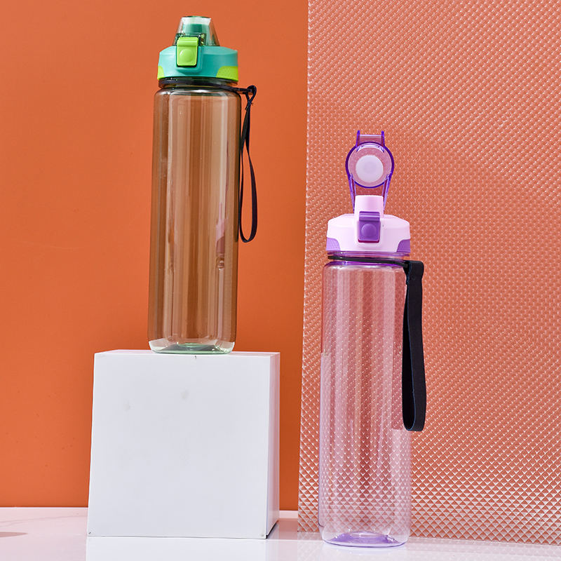 Customizable 750ml Creative Space Cup Clear Plastic Sport Bottle Portable Outdoor Travel and Camping Boiling Water Applicable