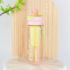 700ml Portable Clear Gym Plastic Water Bottles With Infuser and Double Drinking Ways Outdoor Plastic Water Bottles