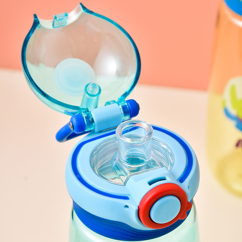 BPA-Free Plastic Water Bottles with Spout Lid Direct Drinking for Kids and Children for Presents