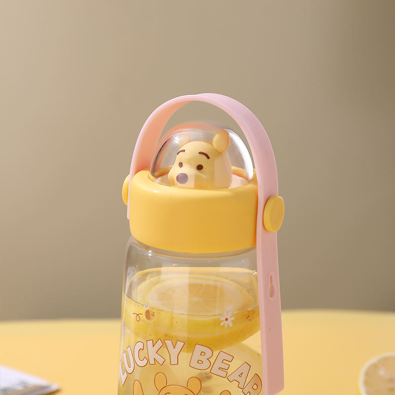 Hot Selling 420/600ml BPA Free Plastic Water Bottles Cartoon Cute Design for Kids School Direct Drinking