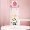 Cartoon Pattern Cute Water Bottles for Children 580ML Drinks Bottles Tritan Plastic Water Bottle With Straw and Portable Handle