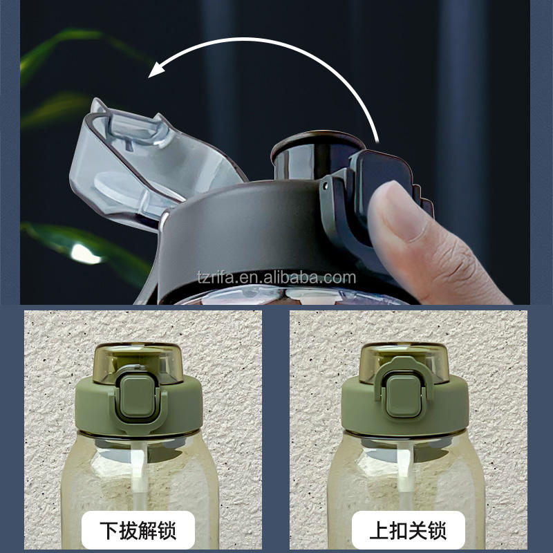 TRITAN Gym Water Bottle High-Temperature Resistant Direct Drinking Sports Fitness Travel Cup for Adults