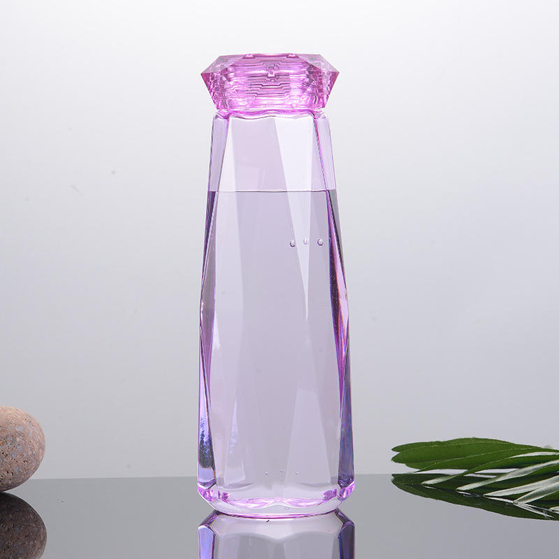 Diamond Gift Crystal Plastic Water Bottle Fashion Travel Mug for Sport & Camping Hiking Direct Drinking Cup