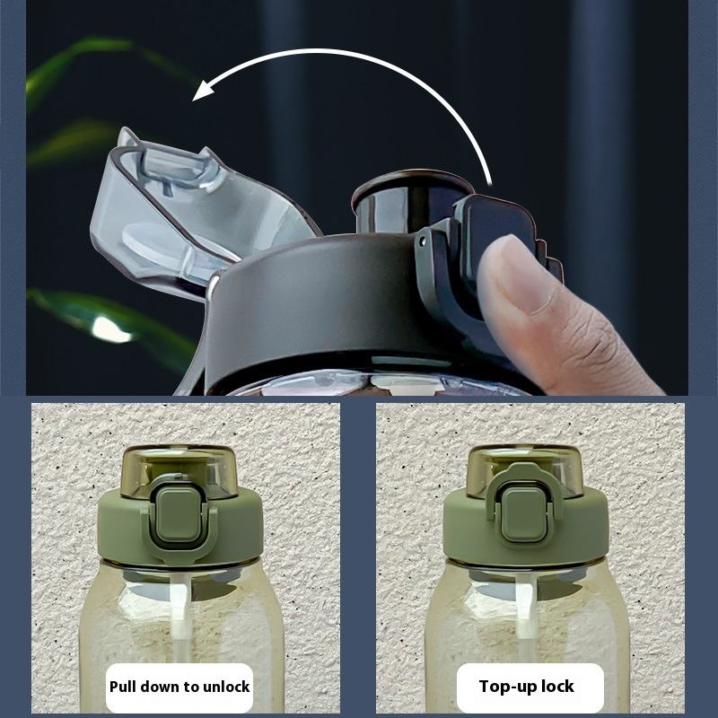 Wholesale Outdoor Travel Plastic Gym 1 Liter Tritan Bpa Free Frosted Wide Mouth Sport Fitness Drinking Water Bottles