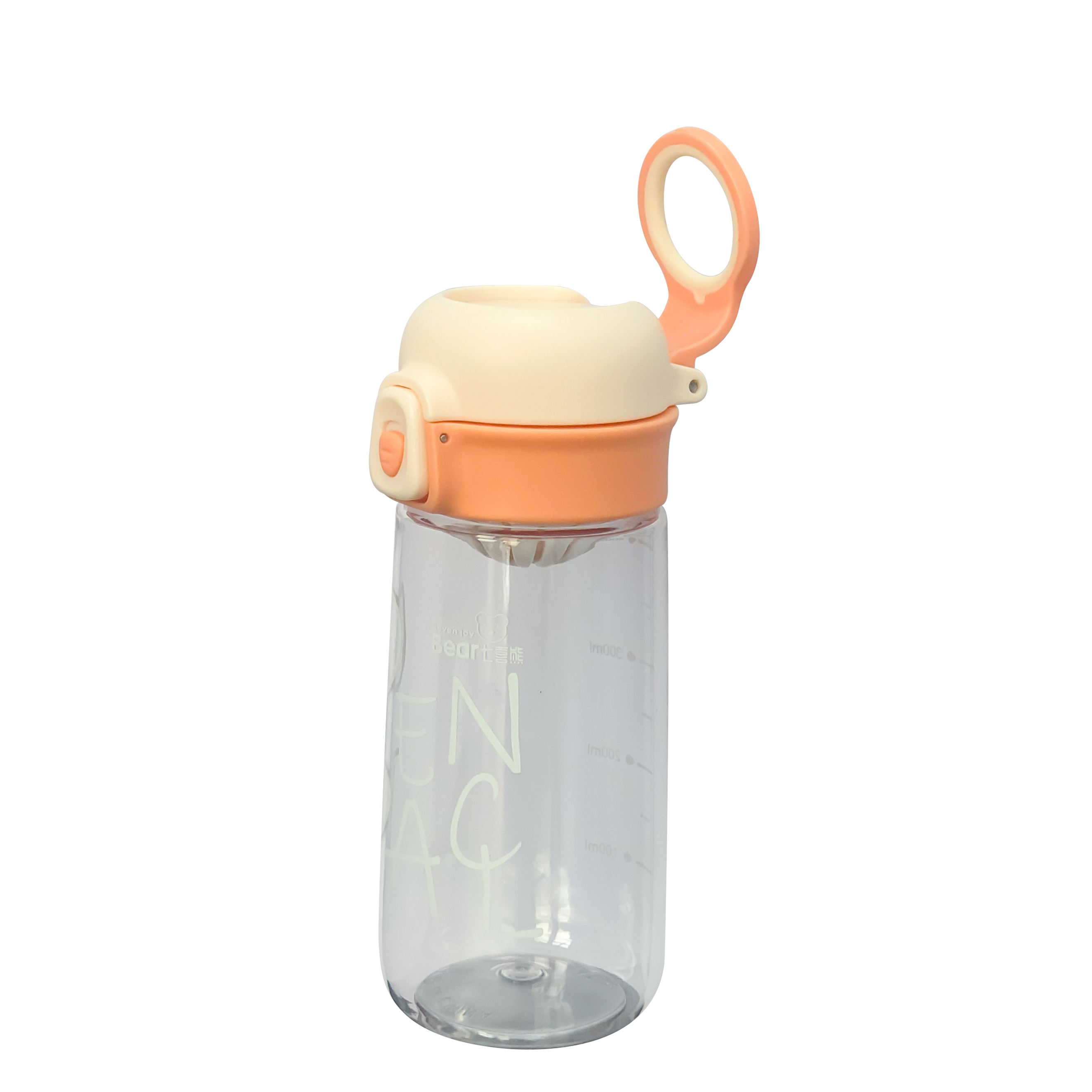 480ml 620ml Plastic Water Bottle With Bounce Cover Handle and Filter Portable Outdoor Sport Water Bottle