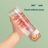 Girls Portable Large Capacity Summer Sports Water Bottle High Appearance Straw Drinking High Food Grade Plastic Water Bottle