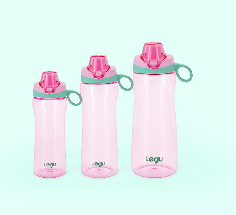 BPA Free Reusable Plastic Water Bottle with Chug Lid and Carry Handle Dishwasher Safe for Travel School Outdoors Gym