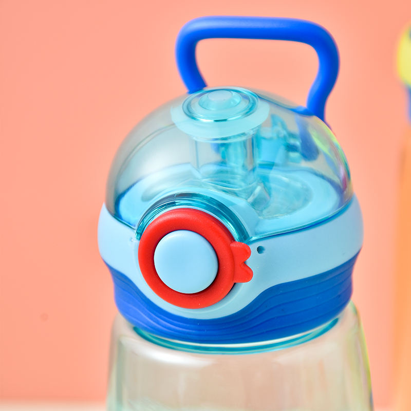 Custom BPA-Free Transparent Kids Water Bottle with Flip Lid Direct Drinking for Children Gift for Occasions