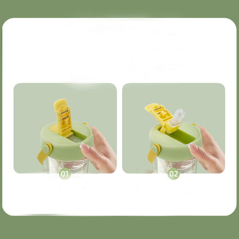 Wide and Small Mouth Fruit Juice Plastic Cup with Leak-Proof Drinking Lid for Occasions and Presents