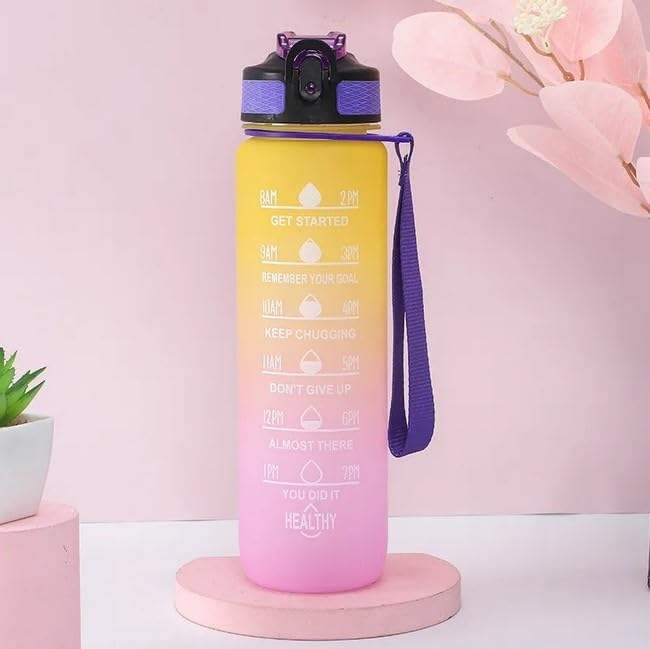 1000ml Fitness Motivational Water Bottles Adult Drinkware for Presentations