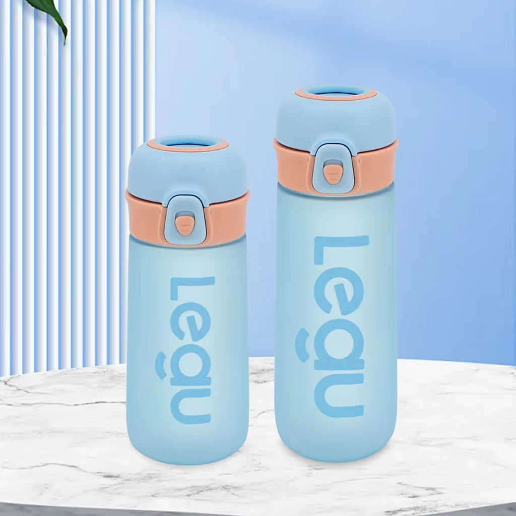 High Quality Bpa Free Portable Custom Logo Kids Sport Plastic Drinking Water Bottle With Handle