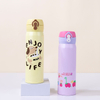 500ml OEM Custom Food Grade Stainless Steel Flask Cute Kid's Water Bottle with Push Button Vacuum Thermos