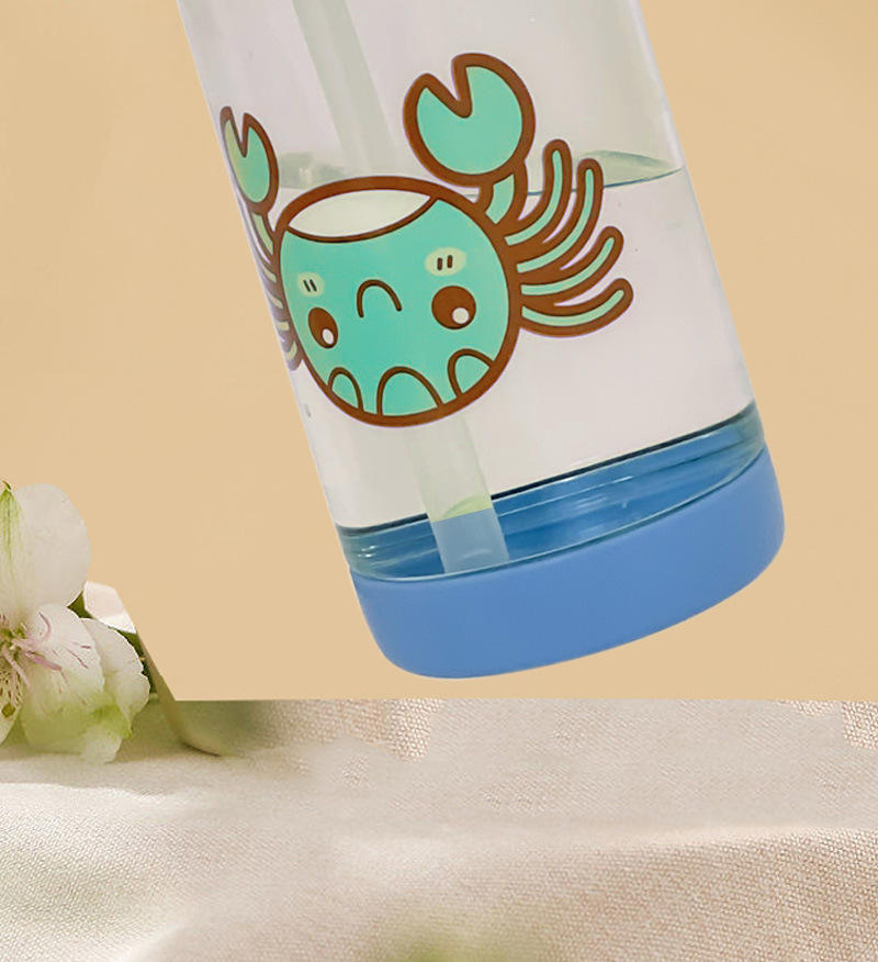 High-Temperature Resistant Portable Water Bottle for Kids Sports-Optimized Direct Drinking Straw Food-grade Plastic for Camping