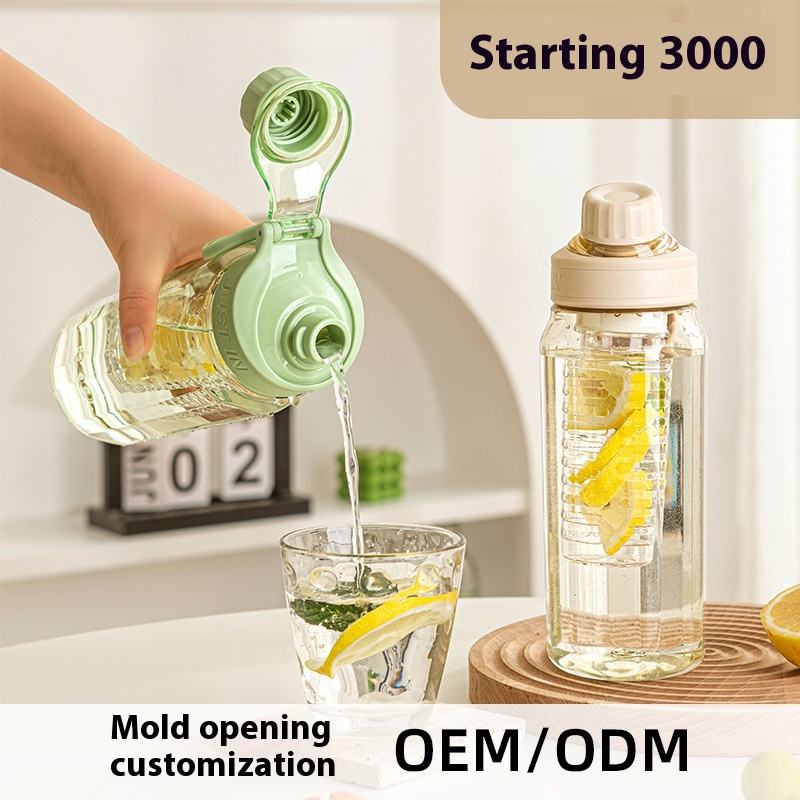 750ml Eco Friendly Fruit Infuser Bpa Free Leak Proof Tritan Plastic Water Bottle for Kids School