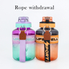 1100ml Sports Summer Large Capacity Plastic Water Bottles with Straw Good-Looking Sports Drinkware