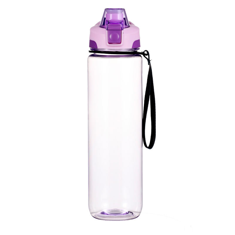High Quality BPA-Free 1000ml Tritan Plastic Sports Water Bottle Straight Shape for Camping and Swig Water
