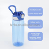 Custom Logo 580ml Outdoor Portable Sports Water Bottle Boil-proof Plastic with Straw for Camping
