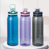 Custom Logo Gradient Tritan Bottle BPA Free Portable Gym Motivational Time Marker Direct Drinking Water Flowing Applicable