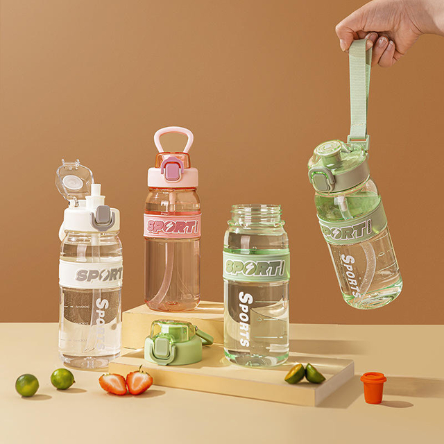 Wholesale 2025 800ml BPA Free Sports Water Bottle for Kids Motivational Design with Straw for Camping