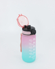 Wholesale 750ML 32Oz Gradient Sports Water Bottle Custom Logo Plastic with Time Marker