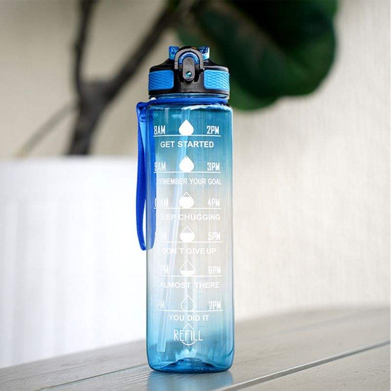 1000ml Portable Plastic Water Bottle for Outdoor Sports & Travel Gym Fitness Bike Riding-for Children & Camping
