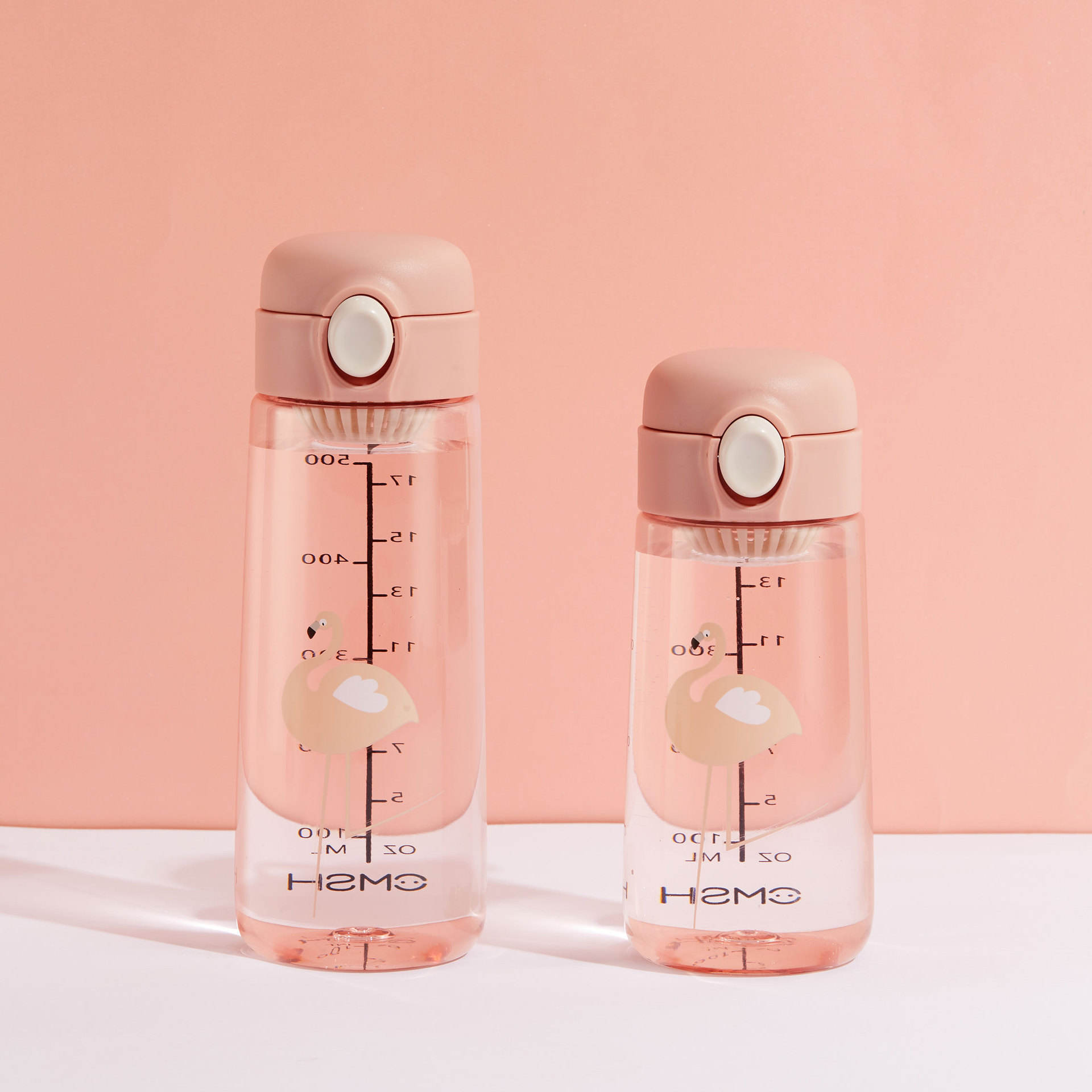 Cute Animal Pattern Plastic Bottle with Tea Divider and Bouncing Lid Wholesale for Camping and Boiling Water