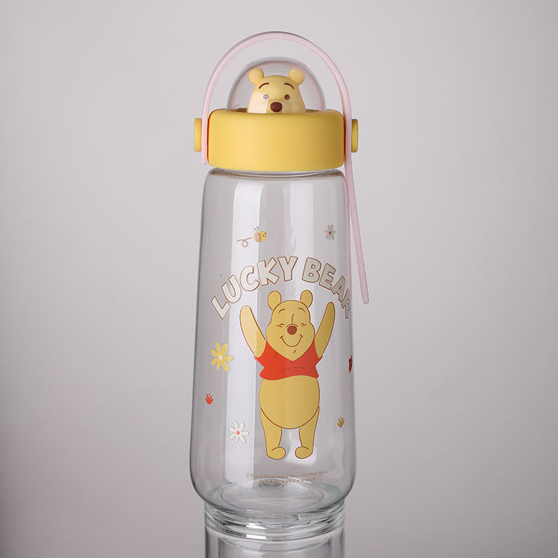 Hot Selling 420/600ml BPA Free Plastic Water Bottles Cartoon Cute Design for Kids School Direct Drinking