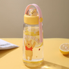 Hot Selling 420/600ml BPA Free Plastic Water Bottles Cartoon Cute Design for Kids School Direct Drinking