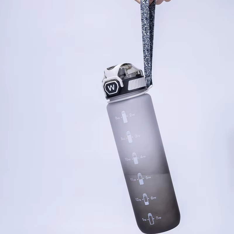 Custom 32oz/1000ml Portable Gym Straw Plastic Sports Water Bottle for Men & Women Free 1L Drinkware