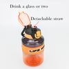 High-Temperature Portable Sports Water Cup Large Capacity Food Grade Plastic Straw Custom Logo Design for Children's Travel