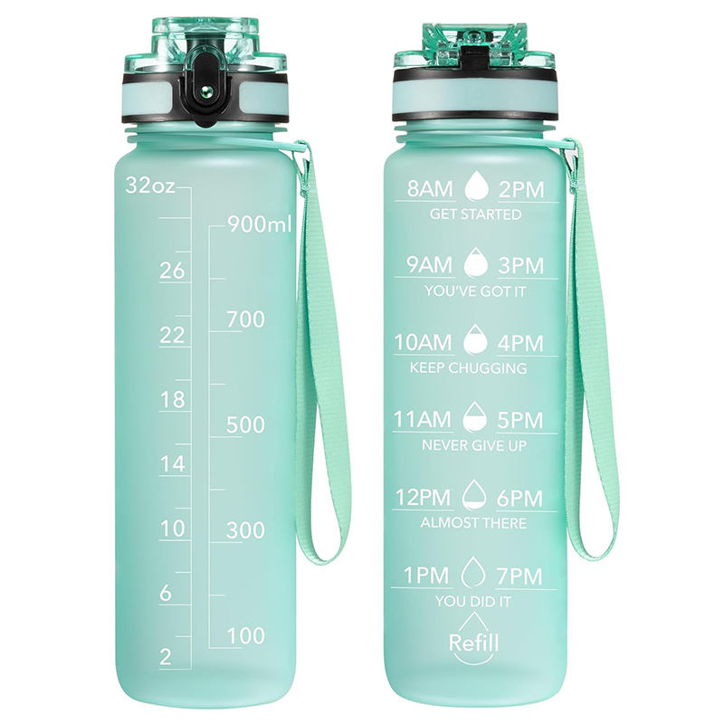 Custom 26oz BPA-Free Gym Sport Water Bottles Reusable with Motivational Words Direct Drinking for Presents