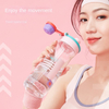 Wholesale 650ml Portable Fitness Water Bottles Custom Logo Sport Gym Plastic with Free Flip Top Cover Travel Water Bottles
