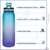 Customized Outdoor Drinking Water Bottle Time Marking Plastic Water Jug for Boiling Water
