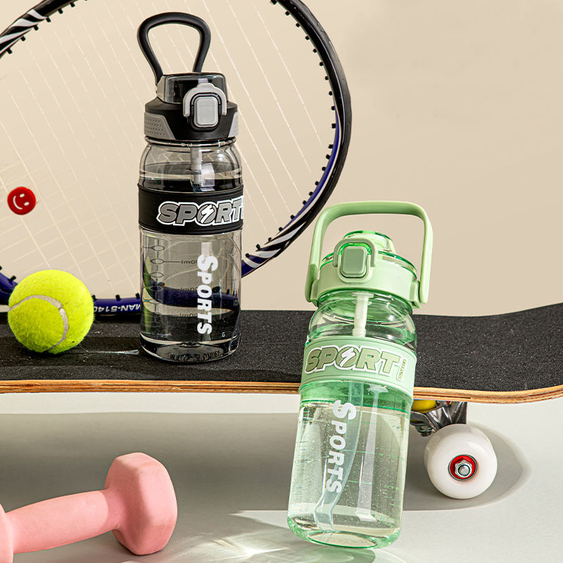 Portable Gym & Outdoor Fitness Water Bottles Leak-Proof Plastic Drinkware
