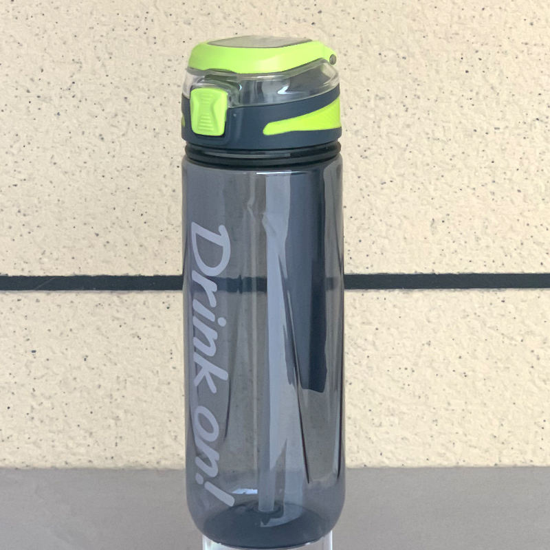 Wholesale Custom Logo 800ml 1000ml Clear Plastic Water Bottles Opening Button Feature Customized Empty Sport Bottles