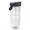Bpa Free 750ml Filter Fruit Tea Water Bottle Outdoor Plastic Water Bottle With Straw and Long Infuser