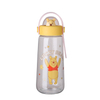 New Spaceman Bear Double-Layer Cartoon Astronaut Plastic Water Cup Transparent Direct Drinking